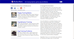 Desktop Screenshot of perfectpaws.com